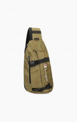 Borse Uomo Champion Fibbia Front Sling Backpack Verde Oliva Verdi | 6218-ZNXSW