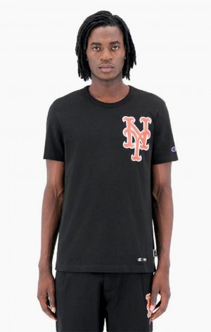 Magliette Uomo Champion New York MLB T-Shirt Nere | 4190-KHTZN