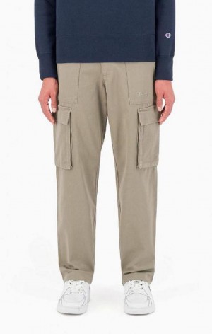 Pantaloni Jogger Uomo Champion Woven Utility Trousers Beige | 9451-ZNRVC