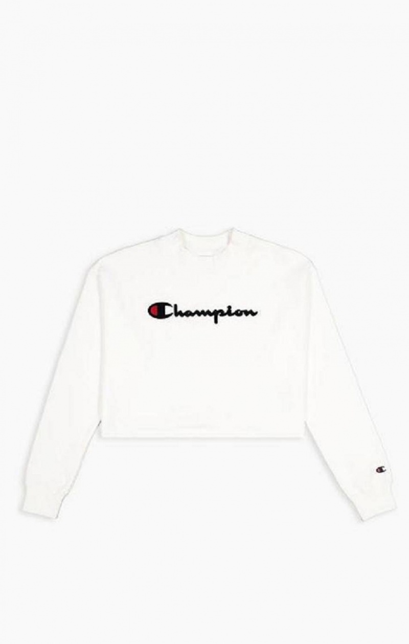 Felpe Donna Champion Velvet Script Logo High Neck Sweatshirt Rosa | 8937-DWOQR