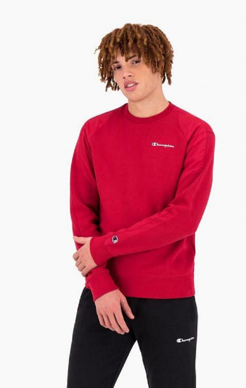 Felpe Uomo Champion Grafica Logo Print Imbottito Insert Sweatshirt Rosse | 5234-MOFLI