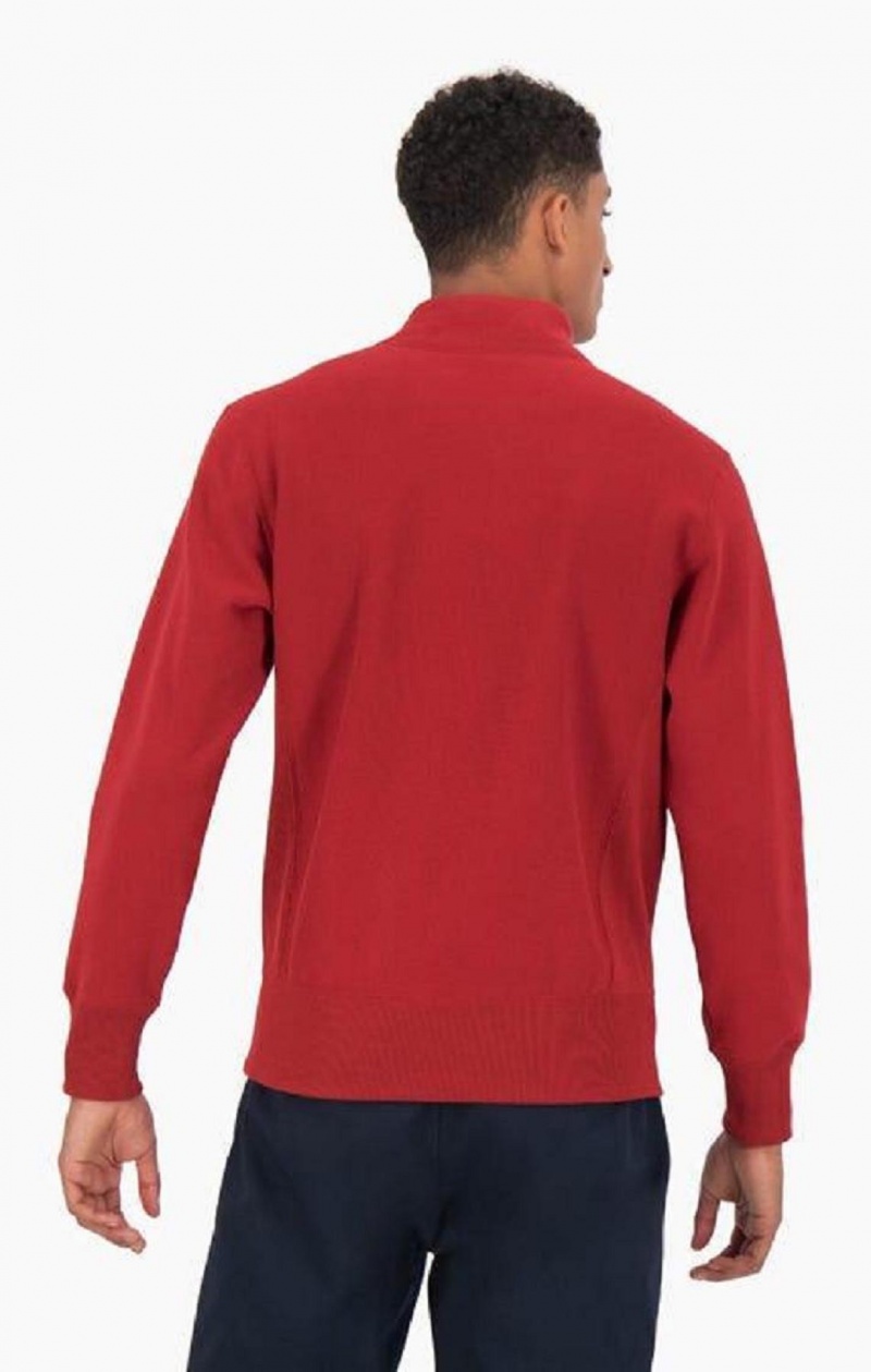 Felpe Uomo Champion Half Zip-Up Reverse Weave Sweatshirt Bordeaux | 8034-RTHVP