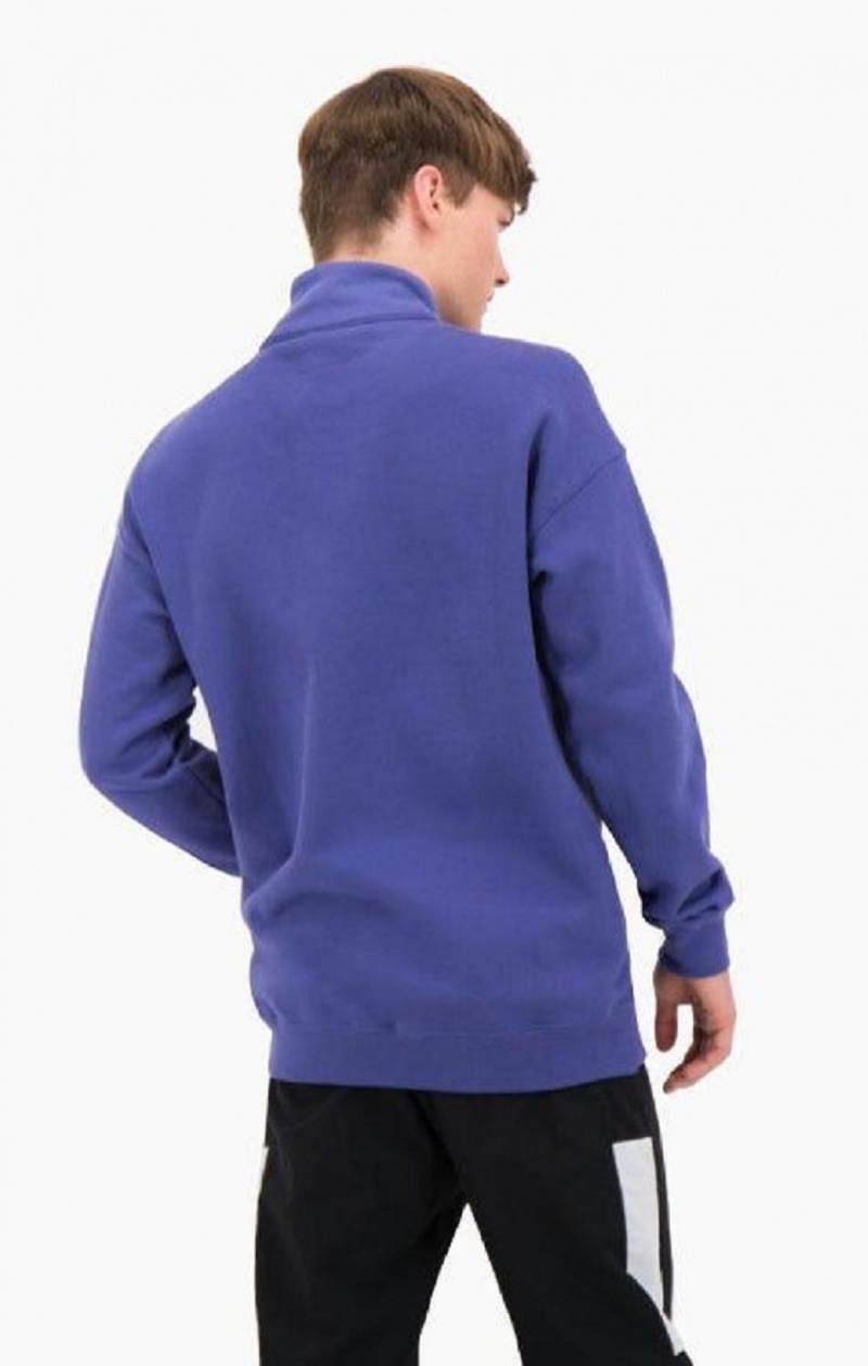 Felpe Uomo Champion Half Zip-Up Scamosciate C Sweatshirt Gialle | 8069-SMEXI