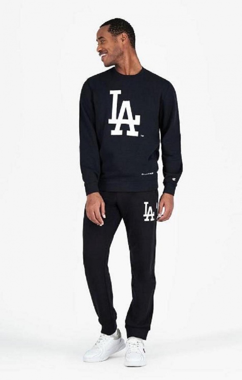 Felpe Uomo Champion Los Angeles MLB Sweatshirt Nere | 6394-BFUCH