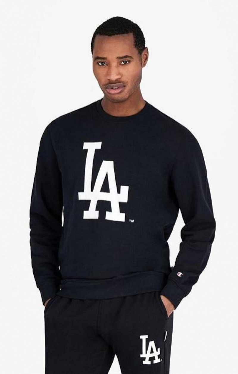 Felpe Uomo Champion Los Angeles MLB Sweatshirt Nere | 6394-BFUCH