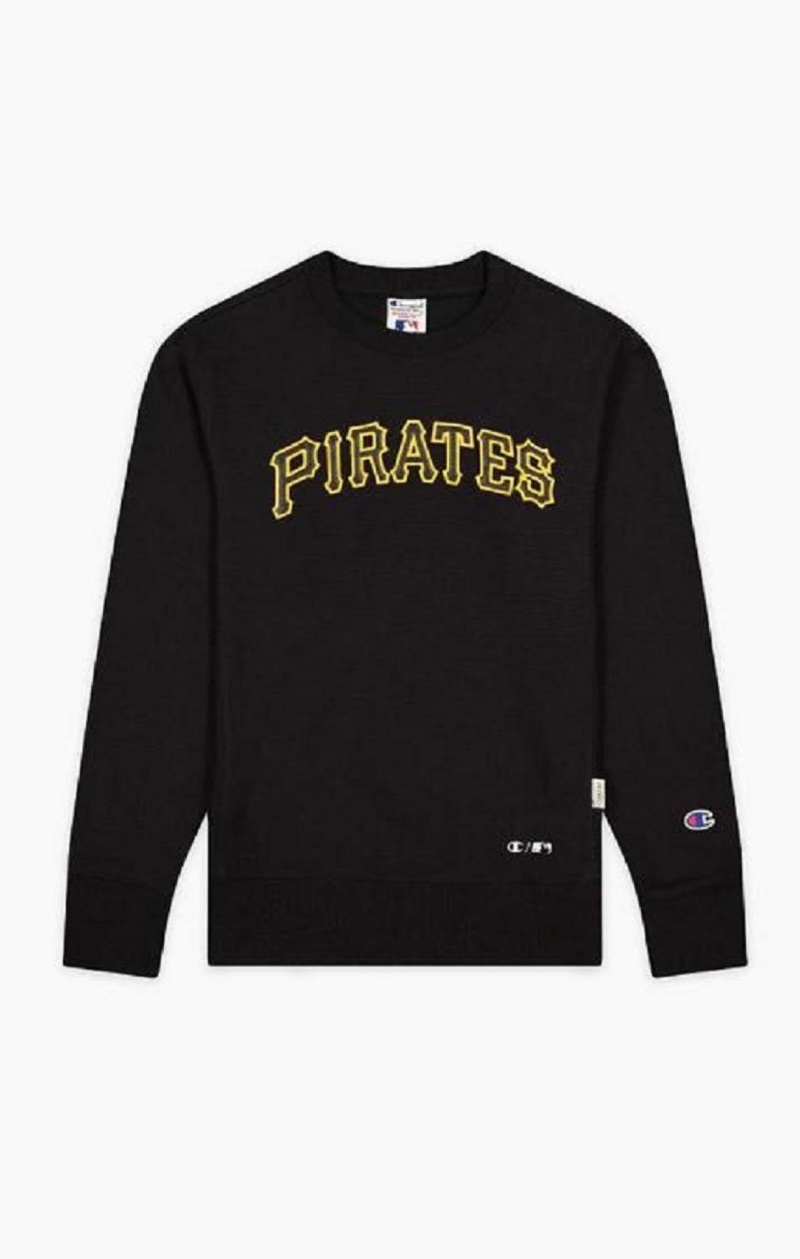 Felpe Uomo Champion Pittsburgh MLB Reverse Weave Sweatshirt Nere | 7239-GEKPL