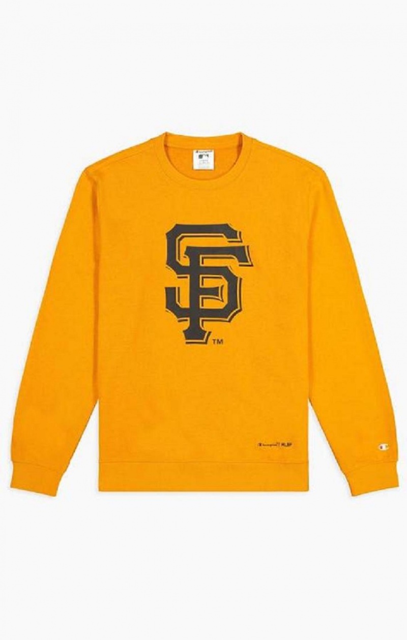 Felpe Uomo Champion San Francisco MLB Sweatshirt Arancioni | 7136-WYRUN