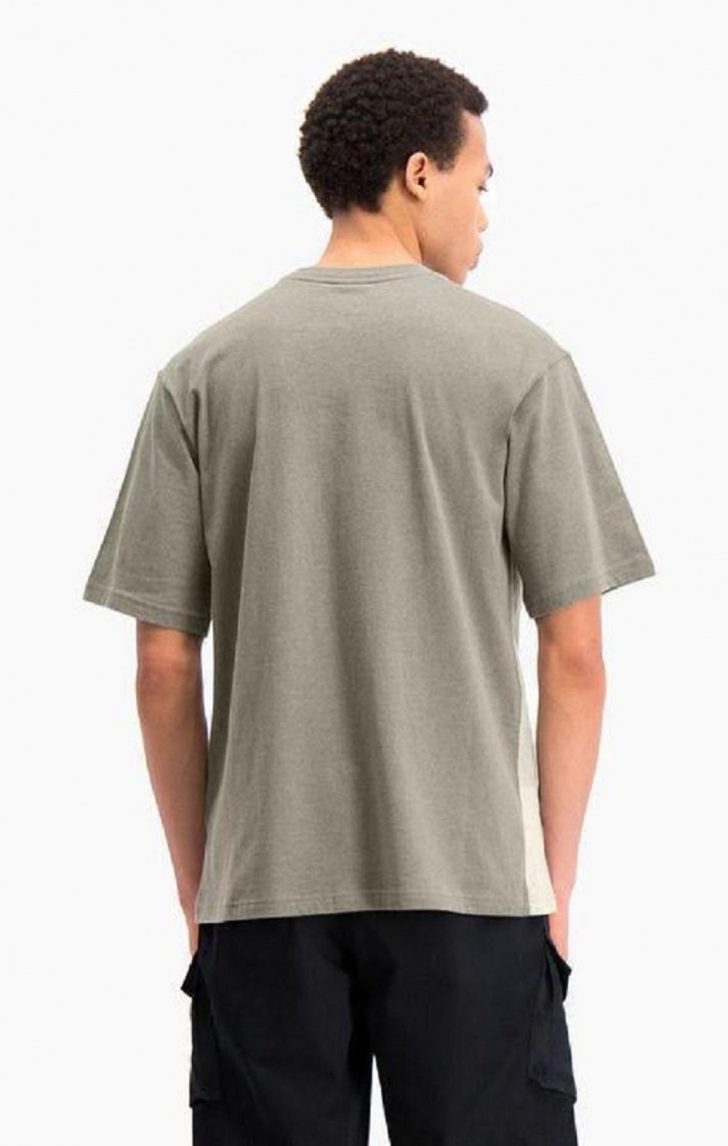 Magliette Uomo Champion Ombré Panelled T-Shirt Verdi | 4087-TIKYF